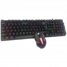 CMK 188 Rainbow LED Backlit Gaming Keyboard and Mouse Combo